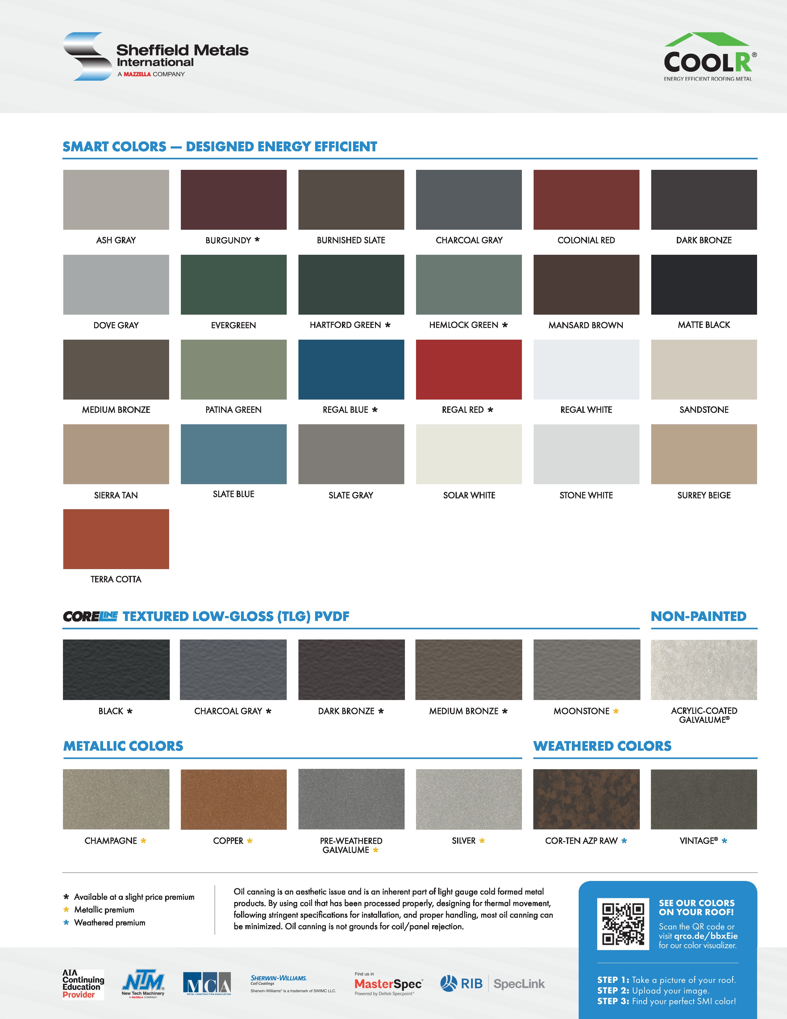Sheffield Metal Colors